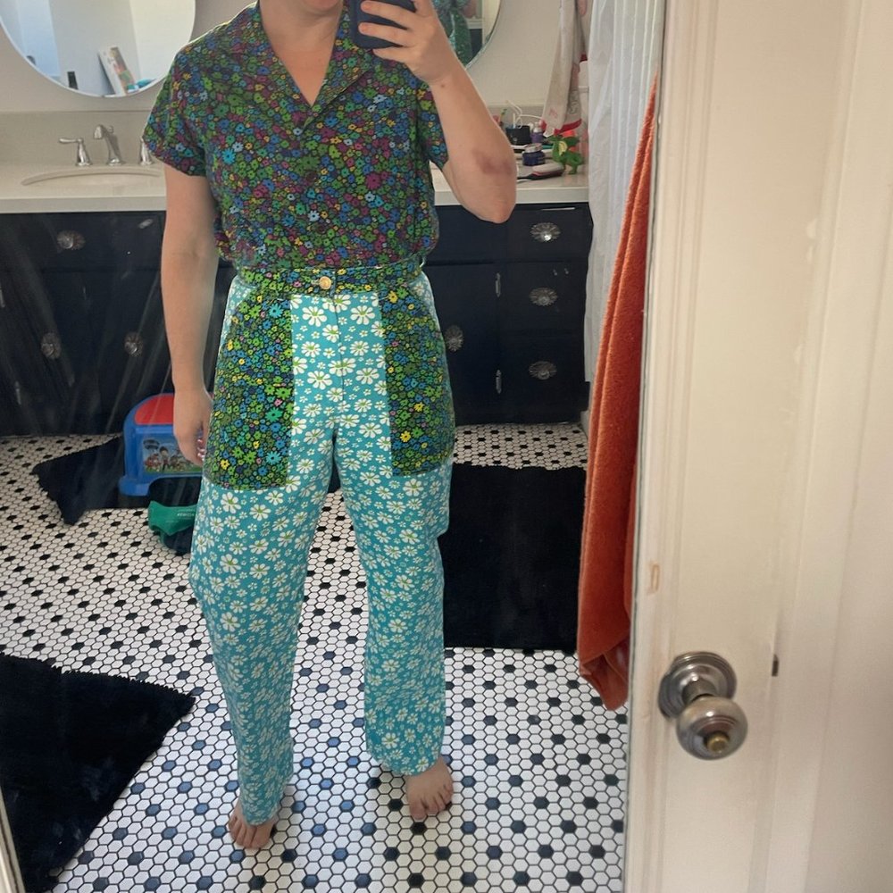 Big Bud Press - Mixed / Mismatched Floral Work Pants